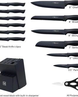 HUNTER.DUAL 15-Piece Kitchen Knife Set | Zapzy