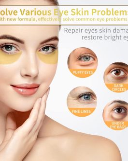 Revitalize Your Eyes with 24K Gold Under Eye Patches – 60 Pcs
