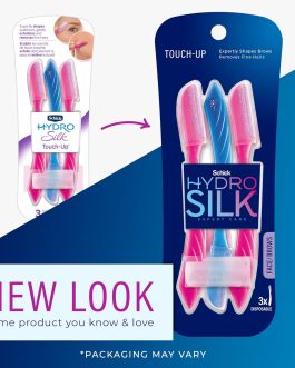 Schick Hydro Silk Touch-Up Dermaplaning Tool – Perfect for Eyebrows & Peach Fuzz Removal