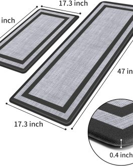 Mattitude Kitchen Mat – Cushioned Anti-Fatigue Non-Skid Waterproof Rugs