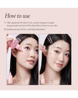 APRILSKIN Pink Aloe Mucin Serum – 78% Jeju Aloe for Hydrated, Glowing Skin (30ml)